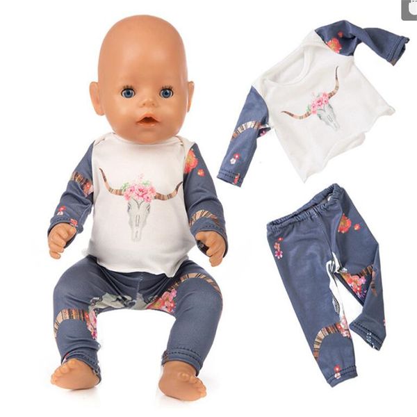 Born Baby Doll Clothes Fit 18 Inch 40 43cm Unicorn Alpaca Cactus