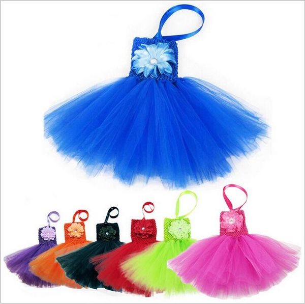 Kızlar Tutu Straplez Elbiseler Bebek Giysileri El Yapımı DIY Pettiskirt Butik Prenses Elbiseler Moda Casual Elbise Yaz Fotoğraf Elbise C5855