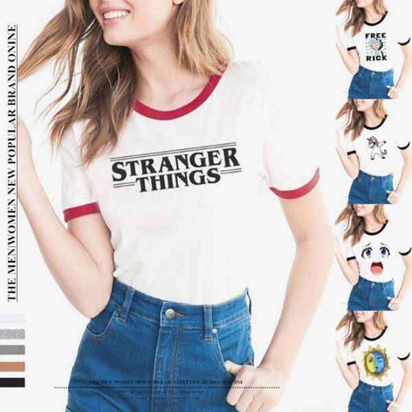 

new brand fashion luxury designer mens t shirts hipster tumblr graphic t-shirt women men st letter print t shirt fashion cotton clothing top, White