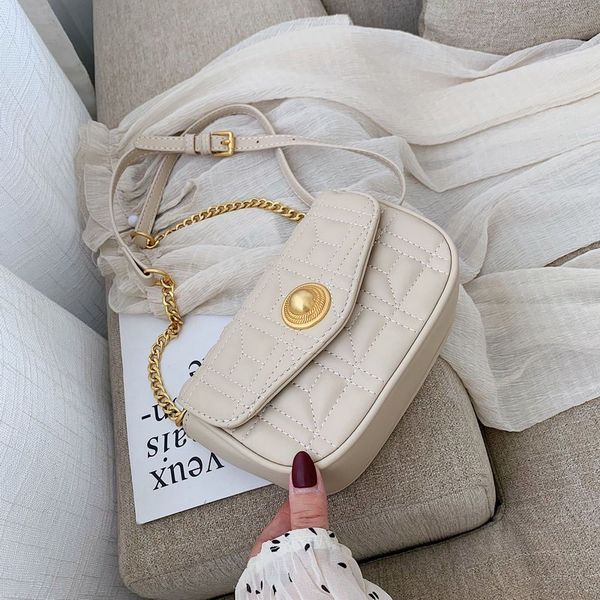 

magnetic buckle crossbody bags for women fashion small shoulder messenger bag chain pu leather lady travel handbags and purse