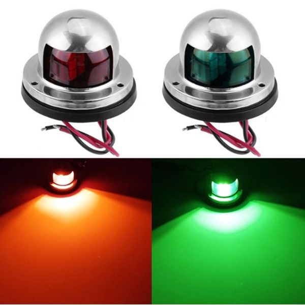 

stainless steel led navigation lights traffic lights dc12v ip65 8 1nm sidelight yacht 144 accessory about 25cm
