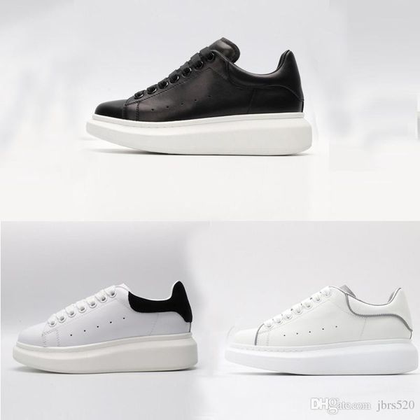 

classic black white red velvet casual shoes leather fashion luxury designer women shoes platform soft cowhide men thick bottom sports shoes