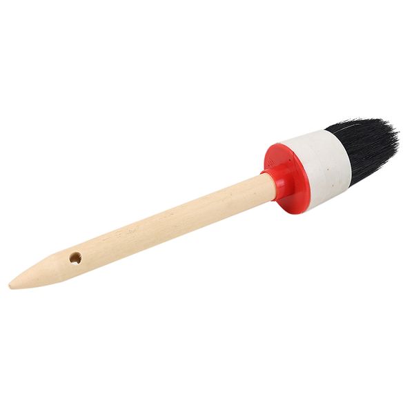 

wooden handle painting wax brushes 280mm long round bristle chalk oil painting diy tools