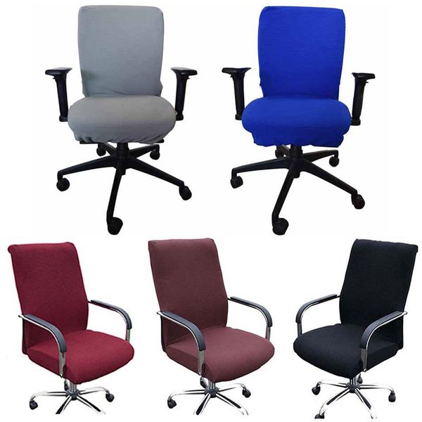 

elasticity office computer chair cover side arm chair cover spandex rotating lift dust for universal without