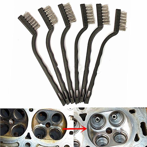 

1pcs 18cm stainless steel wire brush tooth brushes rust scrub remove cleaning tools brass wire