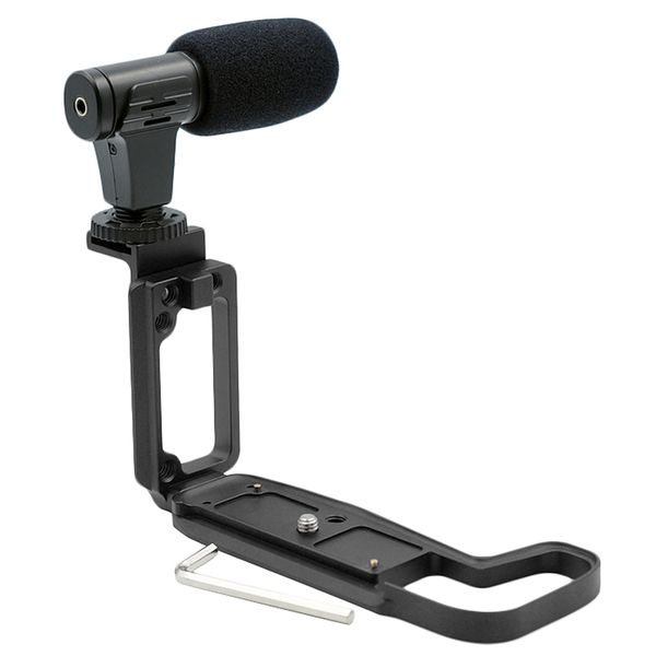 

for canon eos rp vertical quick release l plate bracket with shoe holder hand grip base handle