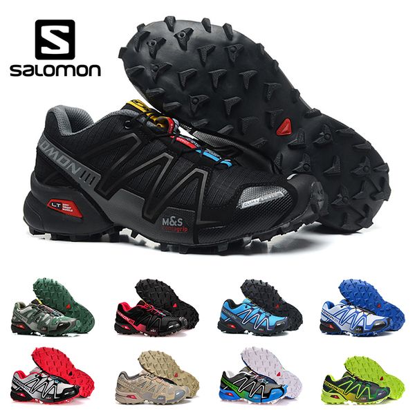 

New arrivel alomon peed cro 3 iii c trail running hoe for men black red blue outdoor hiking athletic port neaker ize 36 46