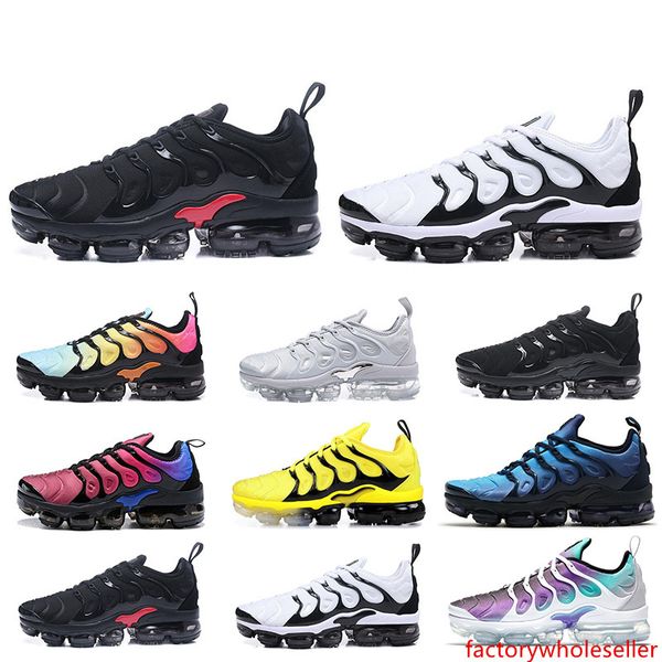 

2020 tn rainbow running shoes mens tns bumblebee be true grape triple black designer shoes womens red black white sneakers us 5.5-13