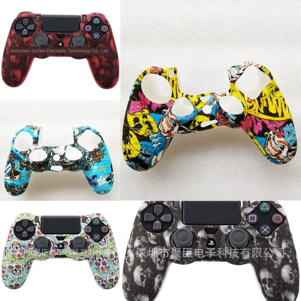 

pse3c ps4 silicone skull gel accessories guards sleeve skin grips cover case caps for playstation 4 ps4 pro slimdhl