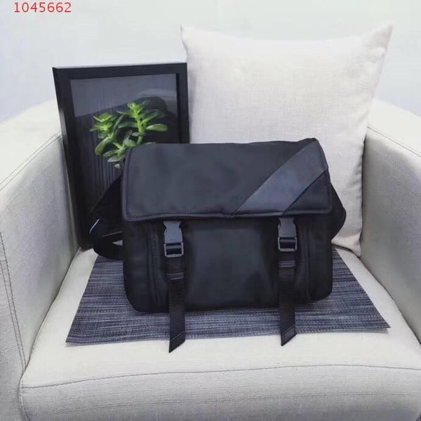 

the new men messenger one shoulder nylon chest bag men bag flip messenger bag black nylon high capacity