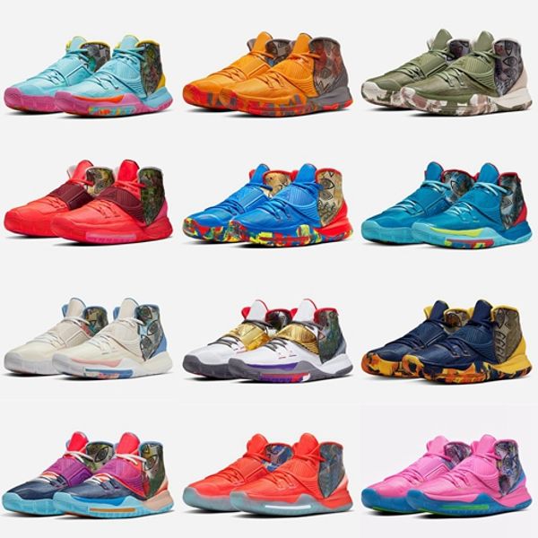 

6 mens kyrie pre-heat shanghai beijing guangzhou designer 6s irving nyc miami houston heal the world basketbal shoes sports sneakers