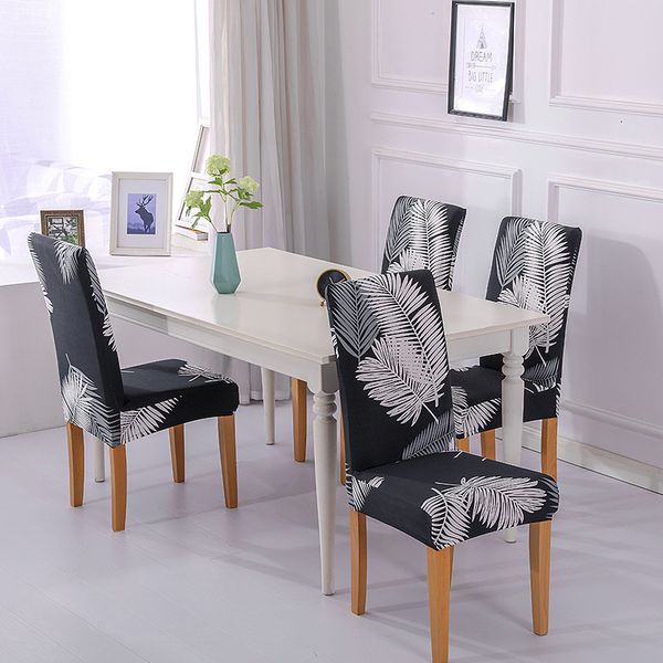 

Flower Printing Removable Chair Cover Stretch Elastic Slipcovers Restaurant For Weddings Banquet Folding Hotel Chair Covering