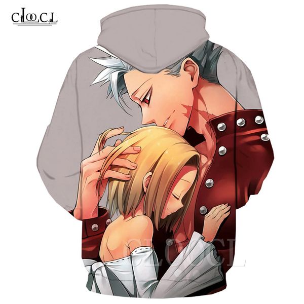 

ban streetwear seven deadly sins hop pocket men couple 3d printed sweatshirt hoodie japanese anime hoodie women hip the 3d xnjku, Black