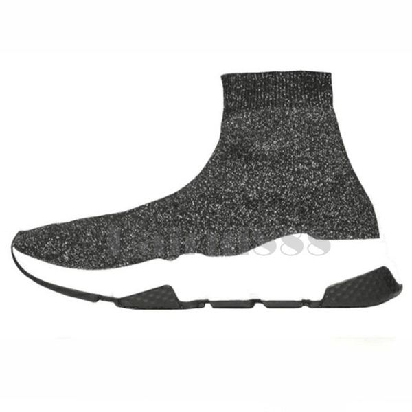 

new arrivlas 2019 women men designer fashion luxurys sock boots speed stretch-knit mid sneakers off red triple black flat casual shoes