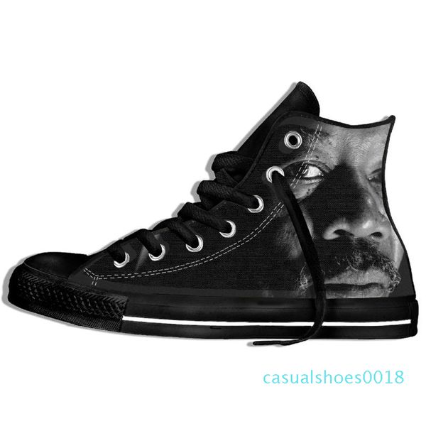 

custom image printing sneakers arrival popular an men/style plimsolls high canvas shoes custom walking shoes, Black