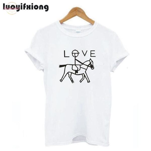 

fashion wait short horse riding print women tshirt girl equestrian tshirt horse lover shirt tee shirt femme hipster t shirt women, White