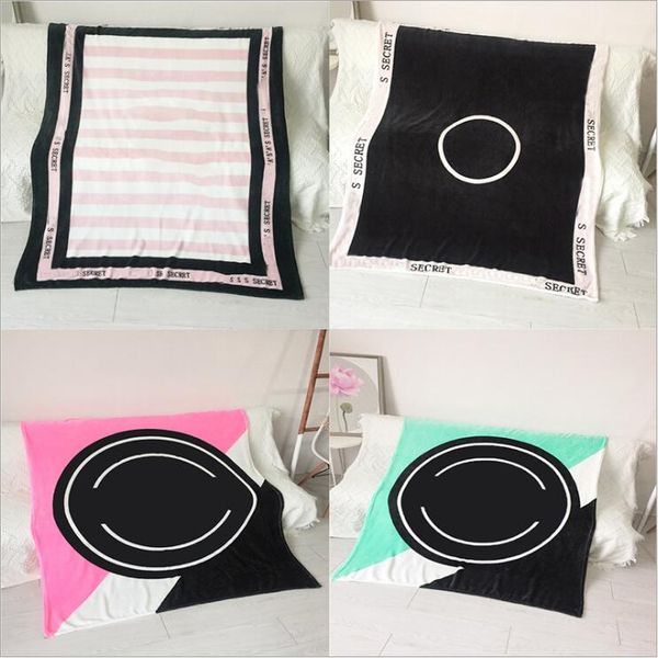 

love pink blankets soft coral velvet beach towel letter air condition blankets rugs travel car comfortable carpet bedding 130*150cm b6278