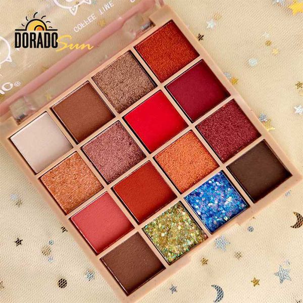

doradosun16 colour sequins eye shadow potato mud eye glitters bead waterproof eyeshadow makeup