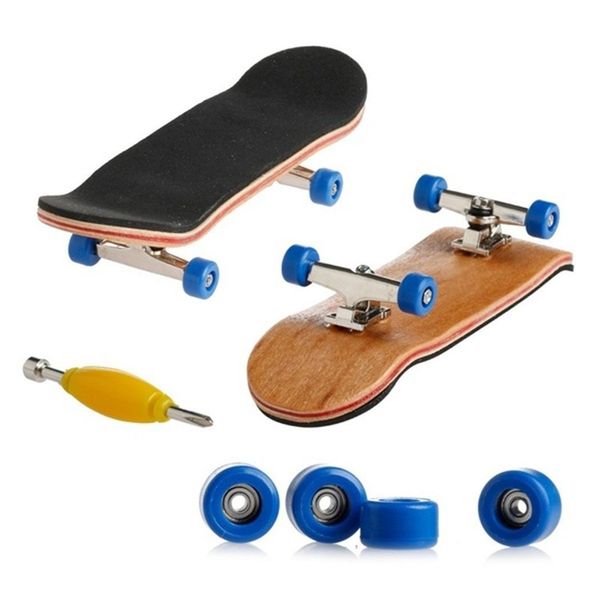 

mini bearing wheel pu anti-skid pad finger skateboard kit children's toy