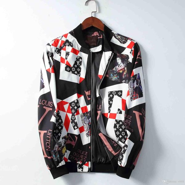 

new 2019 brand new mens designer jackets air force pilot jacket honeybee print harajuku hip hop windbreaker medusa baseball jackets, Black;brown