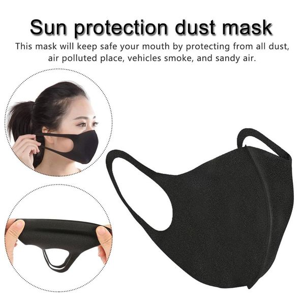 

black cotton bear dustproof mouth face mask anime cartoon kpop women men party mask face mouth masks