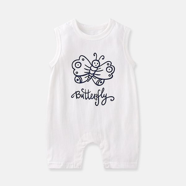 

jumpsuits born baby boy girl one-piece outfit clothes cotton sleeveless cute romper casual solid print jumpsuit for 0-24m, Blue