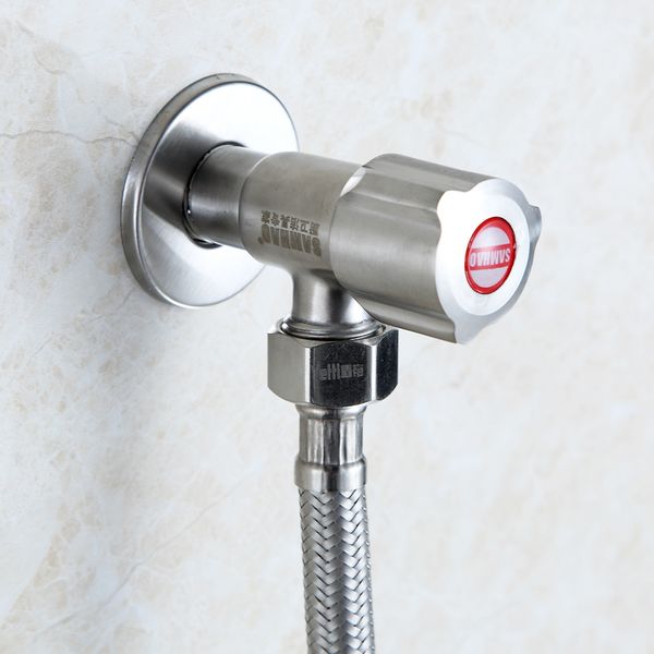 

304 stainless steel triangle valve and cold water valve water heater switch household copper water svalve character angle valv