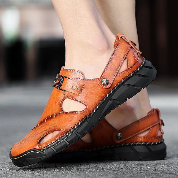 

classic mens gladiator sandals summer fashion outdoor man beach slippers men's beach sandals comfortable soft men lll