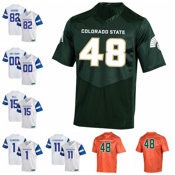 

colorado state джерси уоррен джексон джерси logan ludwig ryan lynch ty mccullouch 2020 mens американский футбол трикотажные изделия на заказ, Black