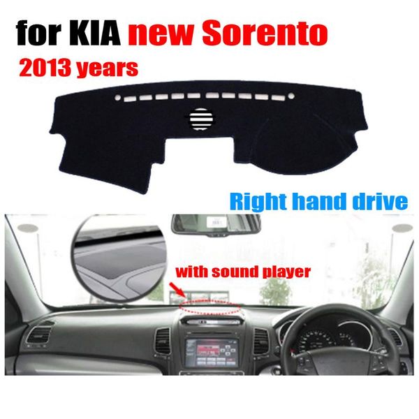 

rkac car dashboard cover mat for kia new sorento 2013 high configuration right hand drive dashmat dash cover auto accessories