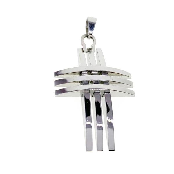 

христианский иисус одно titanium писание крест ожерелье из нержавеющей стали молитва choker крест подвески для мужчин n10010, Silver