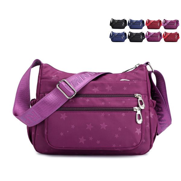

2019 sell fashion women waterproof nylon messenger bags female crossbody shoulder bags ladies handbags star