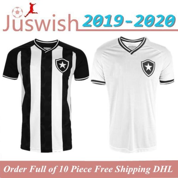 

19 20 botafogo de futebol e regatas football jersey 2019 2020 botafogo brazil first division soccer jersey, Black;yellow