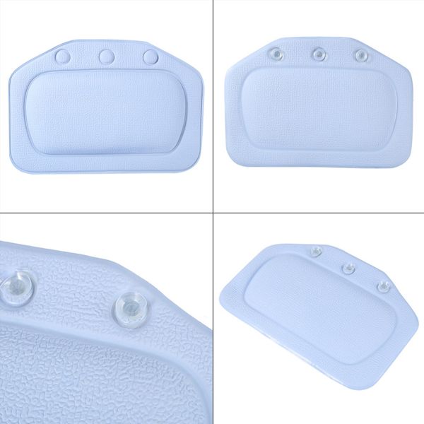 

21*31cm spa bath pillow home bathtub pillow pvc neck bathtub cushion soft headrest suction cup bathtub pillow accessories a25