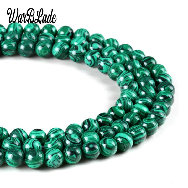 

warblade natural stone round loose stone beads malachite beads 4mm 6mm 8mm 10mm 12mm 14mm diy necklace bracelet jewelry making
