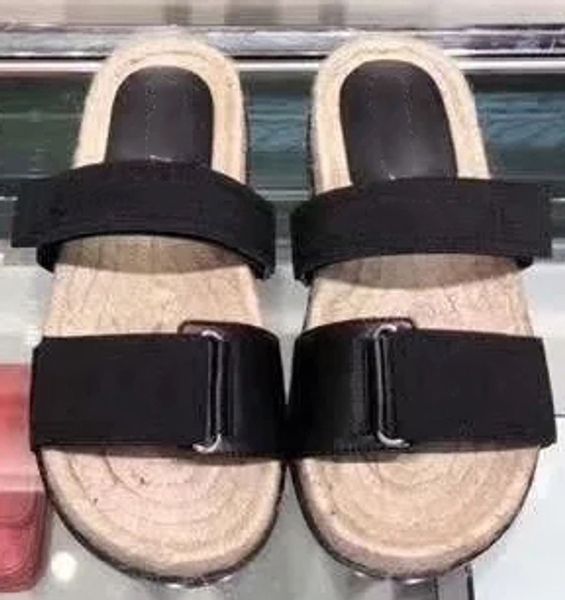 

with box woman high-quality slippers brand sandals flat shoe designer shoes slide casual shoes flip flops by shoe07 xne18004, Black