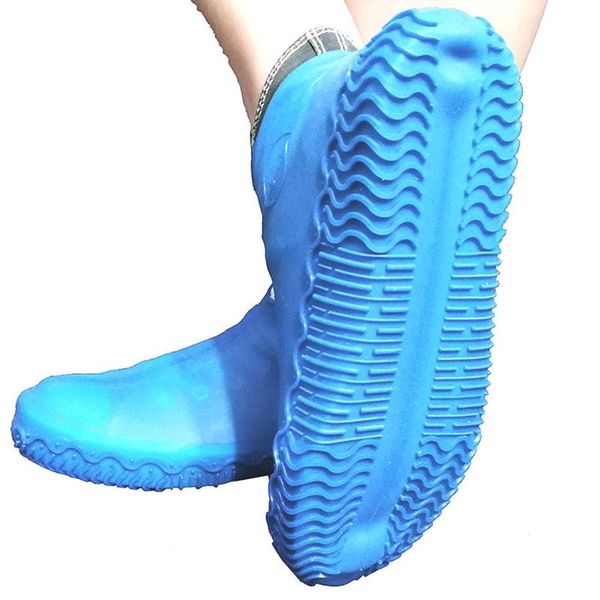 

anti-slip reusable latex shoe covers waterproof rain boot slip-resistant rubber rain boot silicone covers shoes accessories, White;pink