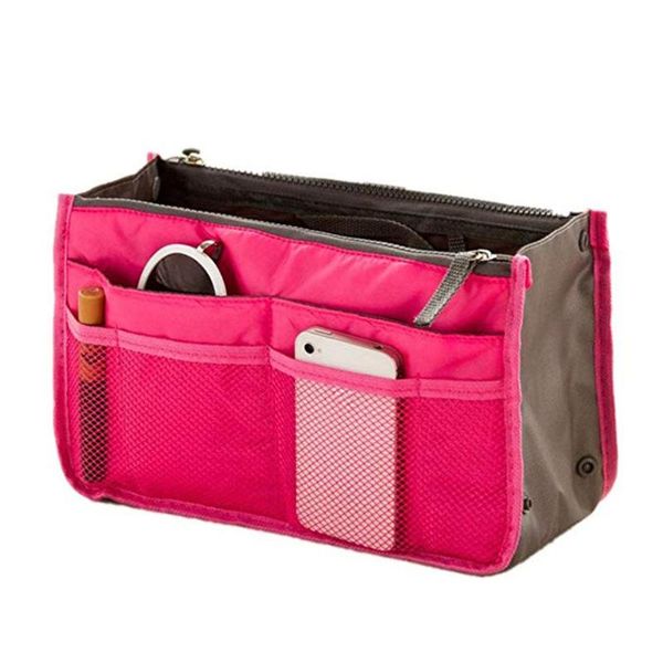 

korean version of the double-zipper toiletry bag travel essential for large-capacity finishing storage bag clutch