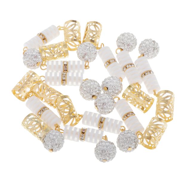 

10 шт. / компл. дреды бусины коса для волос манжеты дред клип длинный кулон