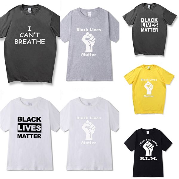 

я не могу дышать! hip hop письмо печать футболки для мужчин женщин мода мужская с коротким рукавом конструктора футболки 3 цвета пара теннис, White;black