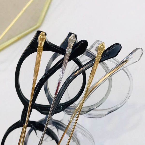 

очки кадр женщины металла в моде очки кадров модель hc5015 ретро малый свежие 49-20-148 esigner очки для женщин, Black