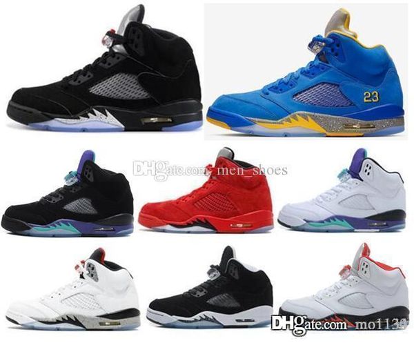 

air jordon 1 5 5s black metallic 3m reflect black grape oreo basketball shoes men 5s red suede cdp white cement sneakers