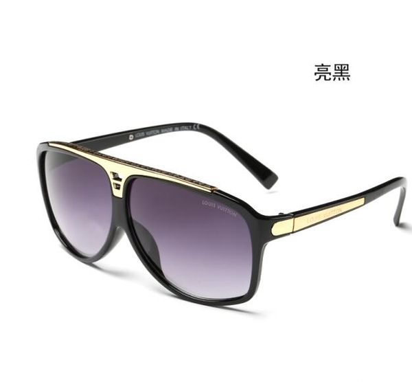 

1pcs classic pilot sunglasses designer brand mens womens sun glasses eyewear gold metal grglass lenses brown cas 4511, White;black