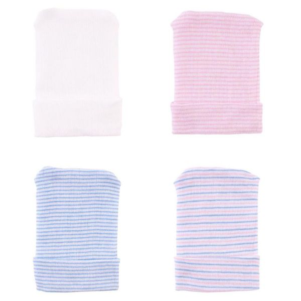 

cute newborn comfy baby hats infant girl boy striped cap toddler winter warm outdoor casual beanie hat, Yellow