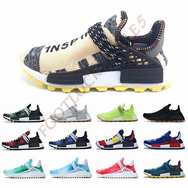 

Mens Designer Human Race Runner Sneakers 2019 Pharrell Williams HU x Womens Trainers Utility Sports Casual Shoes Size 36-47 zapatos