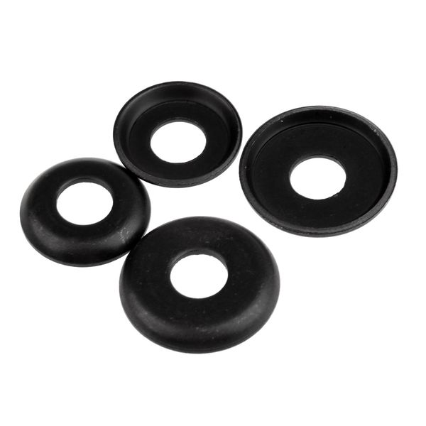 

4 pieces thickened replacement longboard / skateboard truck washers - black
