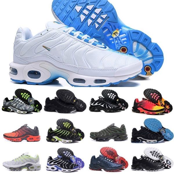 

Whole ale 2019 air tn hoe men tn plu running hoe new de ign tn requin breathable me h black white red walk neaker