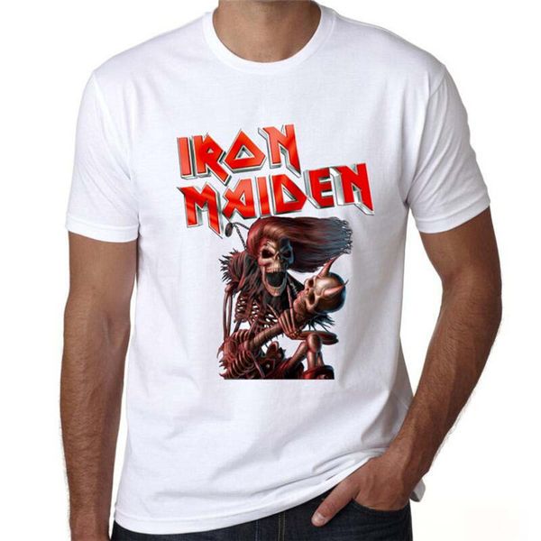 

iron maiden t shirt killers world tour 81 band logo official mens shirts casual shirts t01123, White