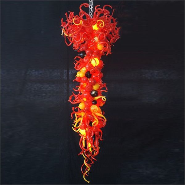 

100% hand blown murano glass chandelier lightings modern art deco customized murano glass long size chandelier villa decor glass chandelier