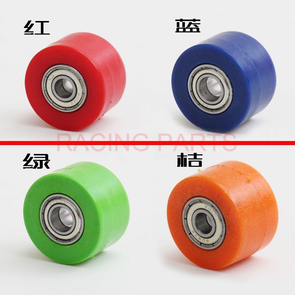 

m8 / m10 drive chain pulley roller slider tensioner wheel guide for pit dirt street bike motorcycle atv